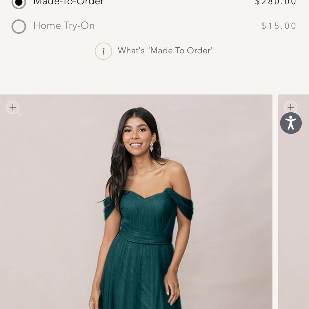Elegant Teal Off-Shoulder Evening Gown - Picture 2 of 6